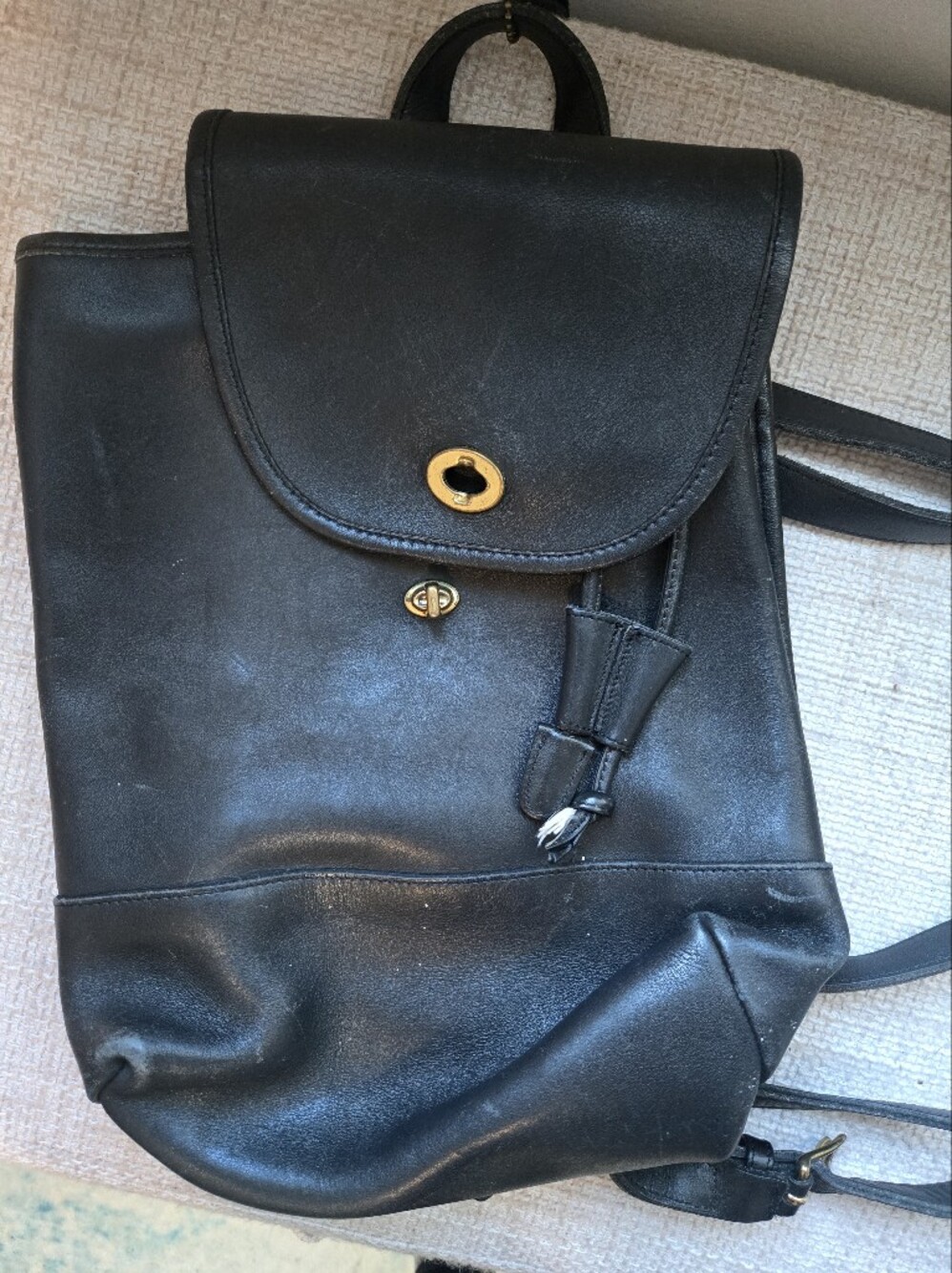 Coach Vintage Black Backpack